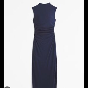 Abercrombie & Fitch Paloma Maxi Dress Navy Xl